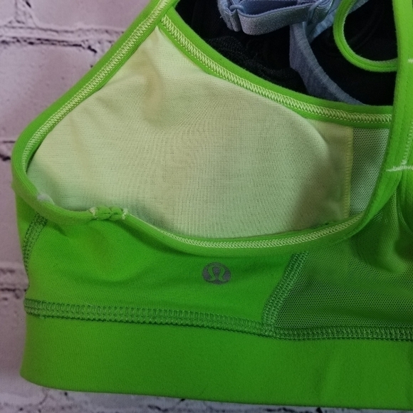 Lululemon power y apple green sports bra - Picture 2 of 6